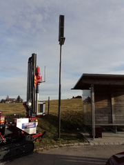 12.12.2011: Solarleuchte erhellt Bushaltestelle in Buchenberg