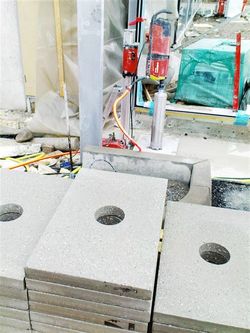 Kernbohrung in Bodenplatten