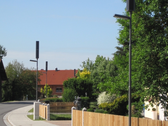 Solarbetriebene Strassenlaternen